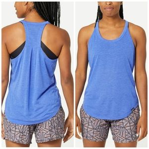 Patagonia Capilene Cool Trail Tank in mako blue, medium, M
